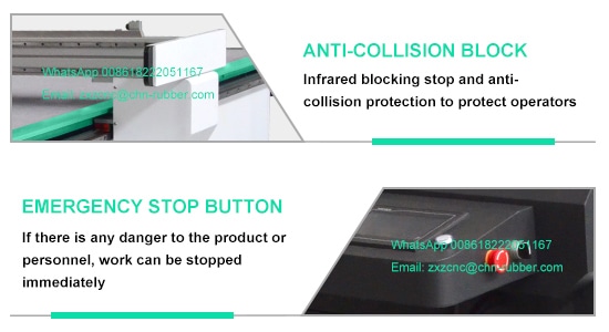 Oscillating knife cutting machine