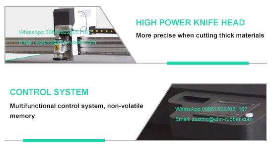 Oscillating knife cutting machine