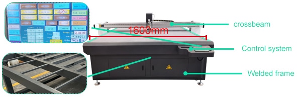 Introduction to the components of the industrial gasket cutting machine